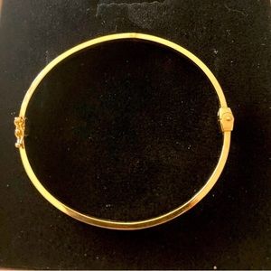 14k Gold Solid Bangle